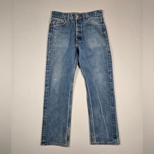 Near Vintage Levi's 501 Red Tag 2011 Button Fly Straight Leg Jeans 32 X 32